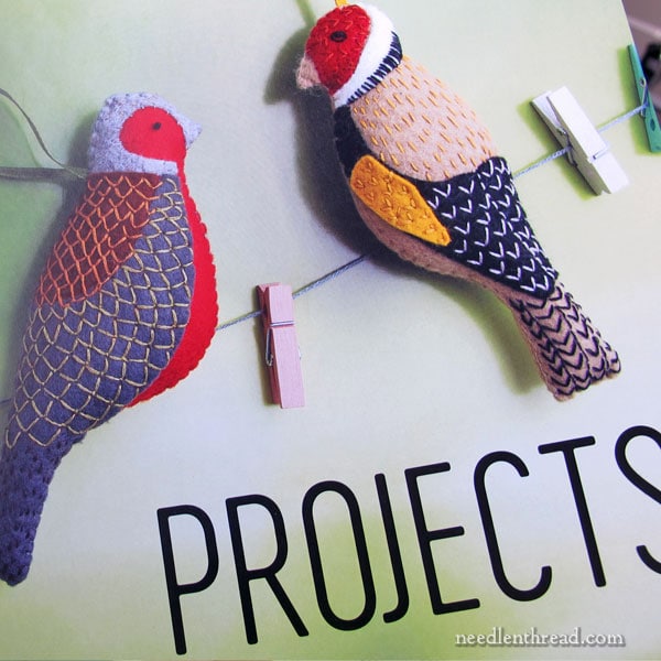 Folk Embroidered Felt Birds by Corinne Lapierre - book review