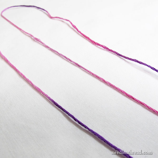 One strand of DMC 4620 Variations - pink to purple