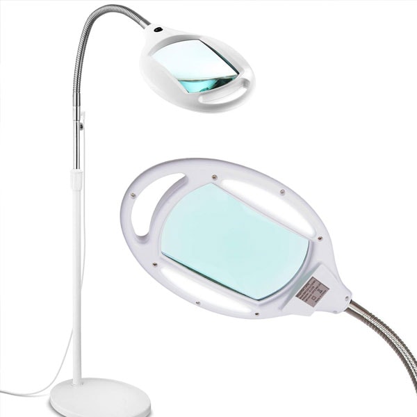 Magnifier Light Combo For Needlework, Floor Lamp With Magnifier For Sewing Machine