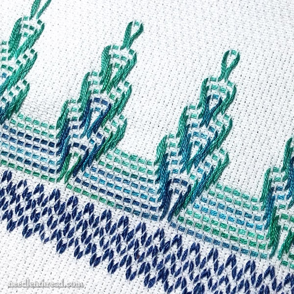 Swedish or Huck Weaving on a Towel