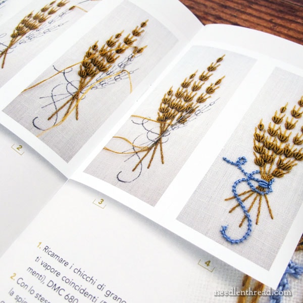 In a Wheat Field embroidered alphabet by Elisabetta Sforza