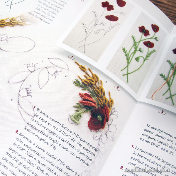 In a Wheat Field embroidered alphabet by Elisabetta Sforza