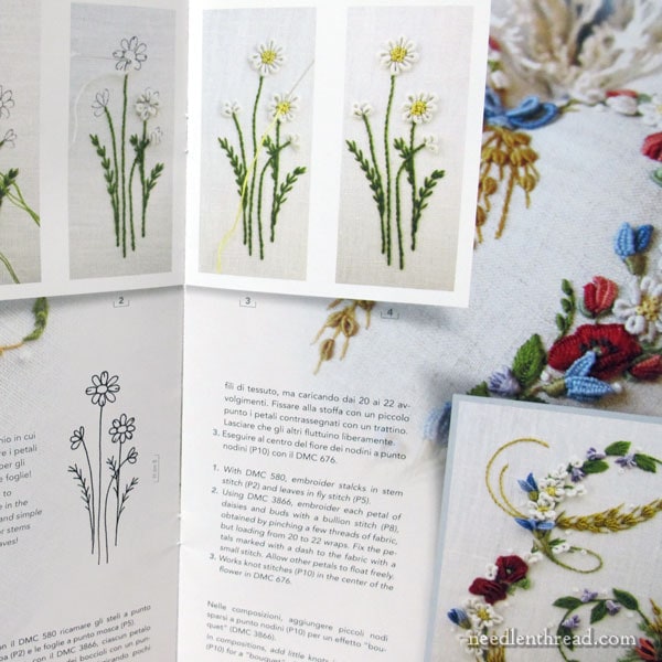 In a Wheat Field embroidered alphabet by Elisabetta Sforza
