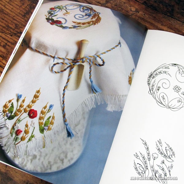 In a Wheat Field embroidered alphabet by Elisabetta Sforza