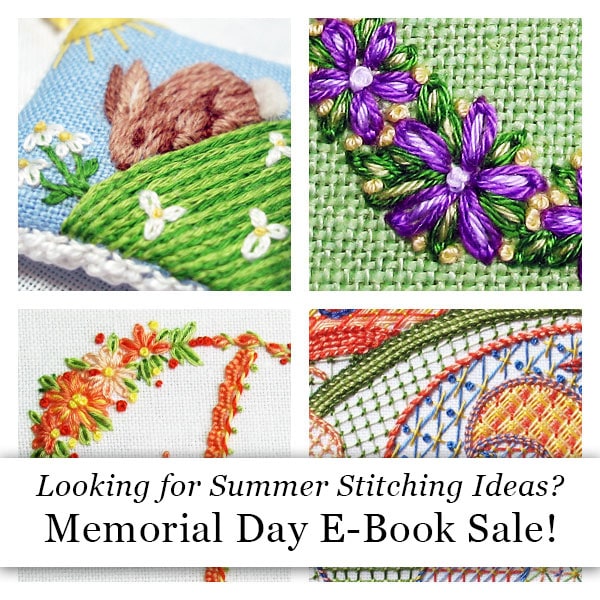 Memorial Day Embroidery E-Book Sale