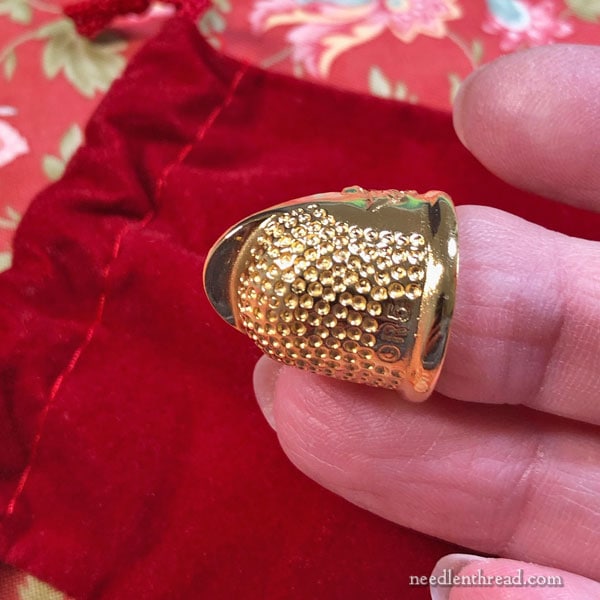 Leather Thimble, Medium - Colonial Patterns, Inc.