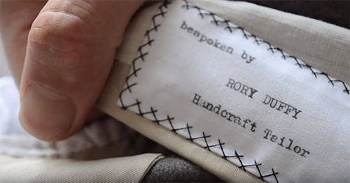 Rory Duffy bespoke tailor video