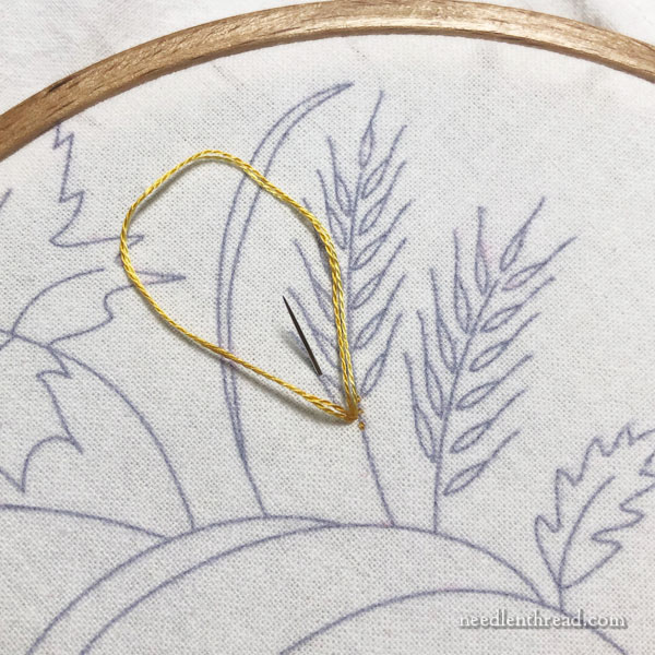 How to Embroider Wheat - a simple approach
