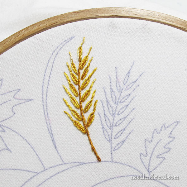 How to Embroider Wheat - a simple approach