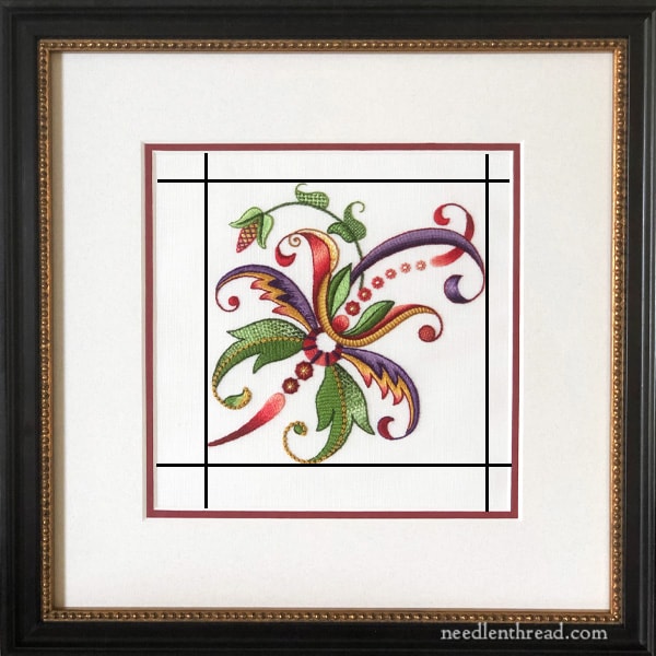 How to frame hand embroidery