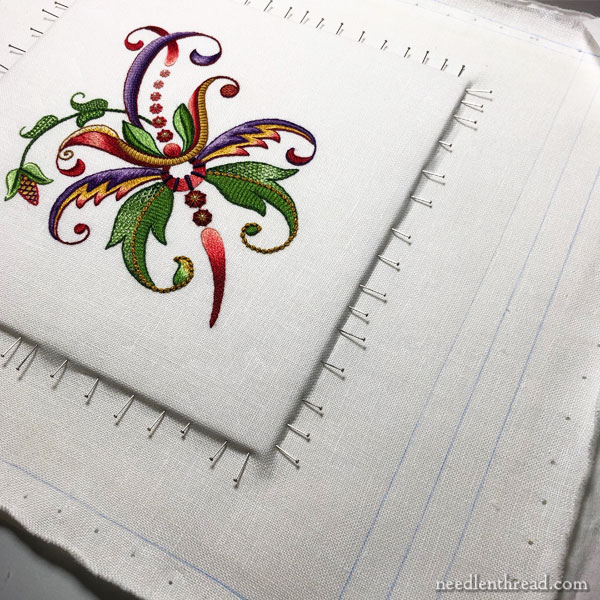Reframing Embroidery - from botched to better