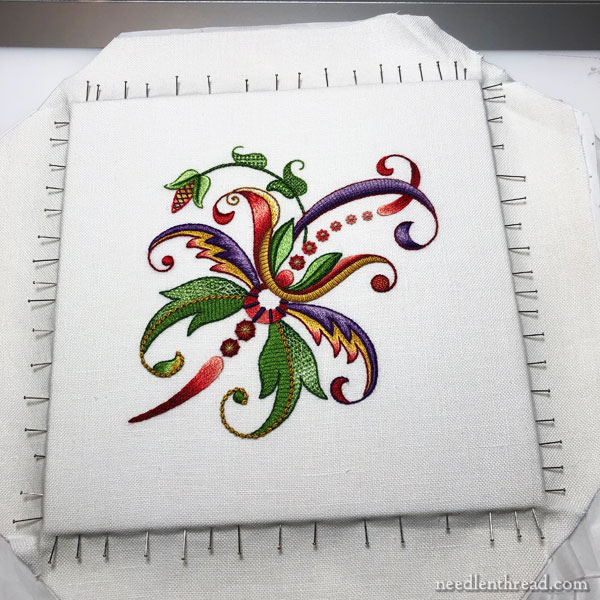 Reframing Embroidery - from botched to better