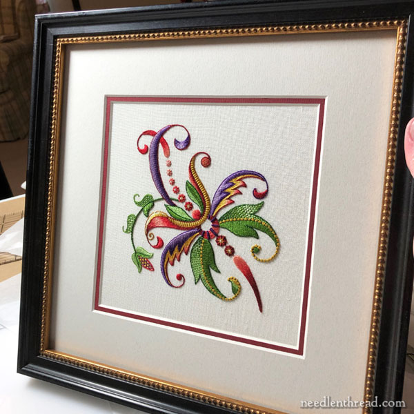 Reframing Embroidery - from botched to better