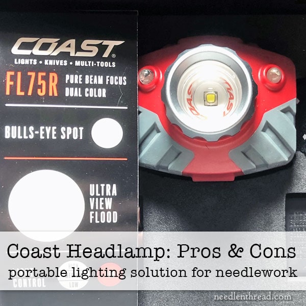 Coast Rechargeable Headlamp with Needlework