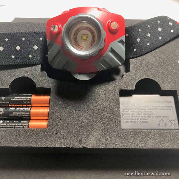 Coast Rechargeable Headlamp with Needlework