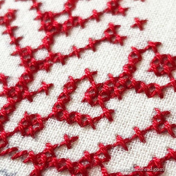 Winter Snowflake in Uncounted Cross Stitch