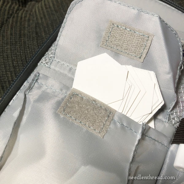 Pouches and cases used for embroidery travel kits