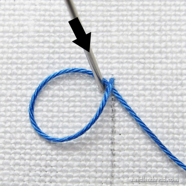 How to Embroider the Knotted Chain Stitch