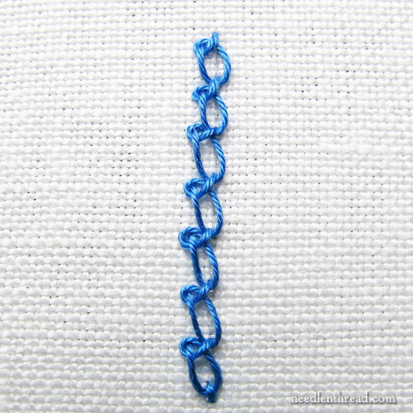 Stitch Fun! Basic Knotted Chain Stitch with Embellishment ...