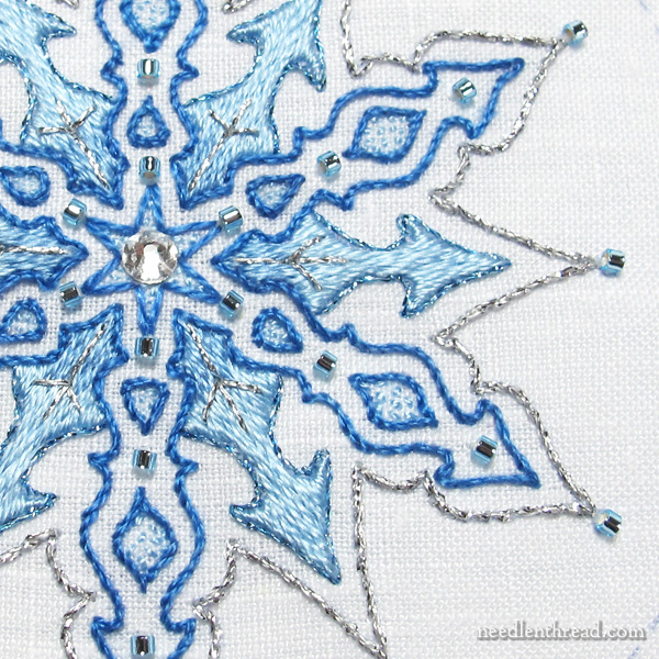 Embroidered Snowflakes