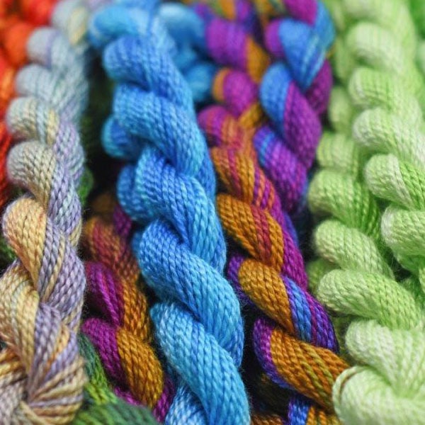 Colour Complements on a Stitcher's Christmas 2019 - embroidery thread give-away