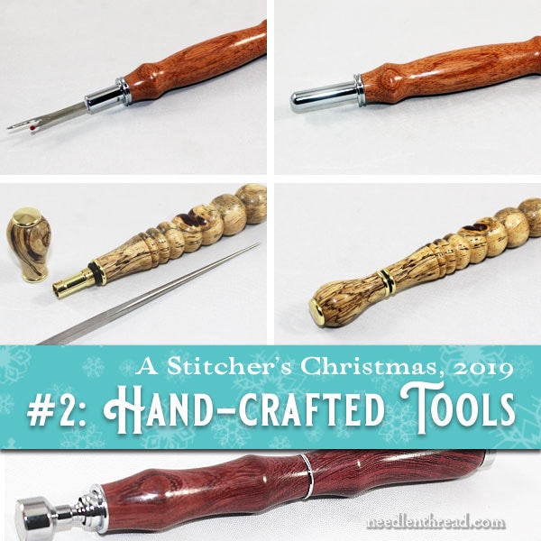 Stitcher's Christmas: Hand Turned wooden needlework tools
