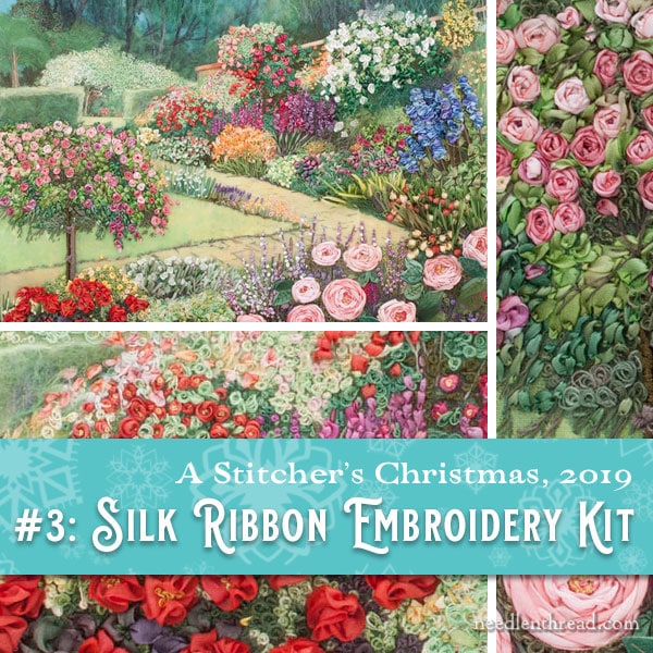 Stitchers Christmas 2019 3 Silk Ribbon Embroidery Kit