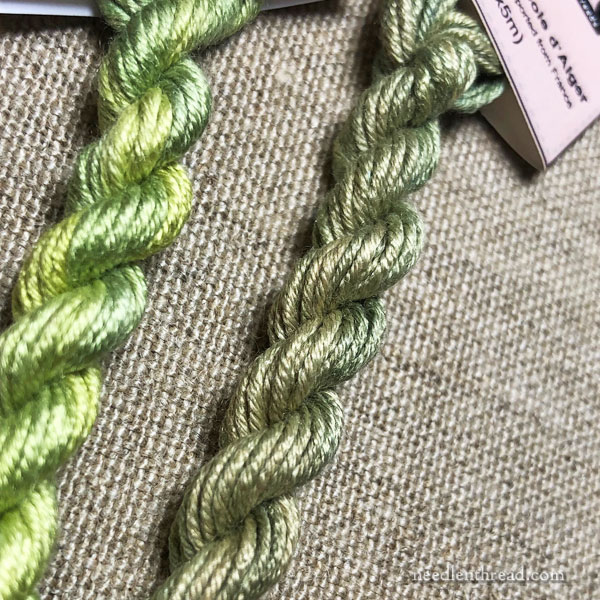 Chameleon Threads: Overdyed silk embroidery thread