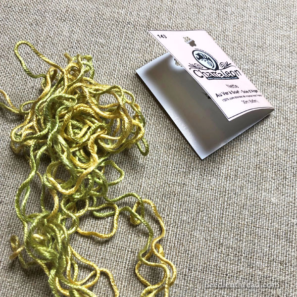 Chameleon Threads: Overdyed silk embroidery thread