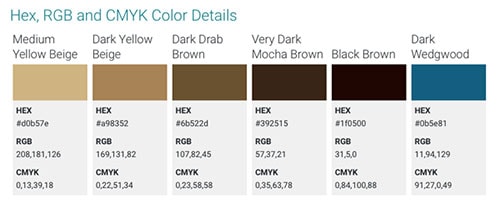 Stitch Palettes website for color and embroidery