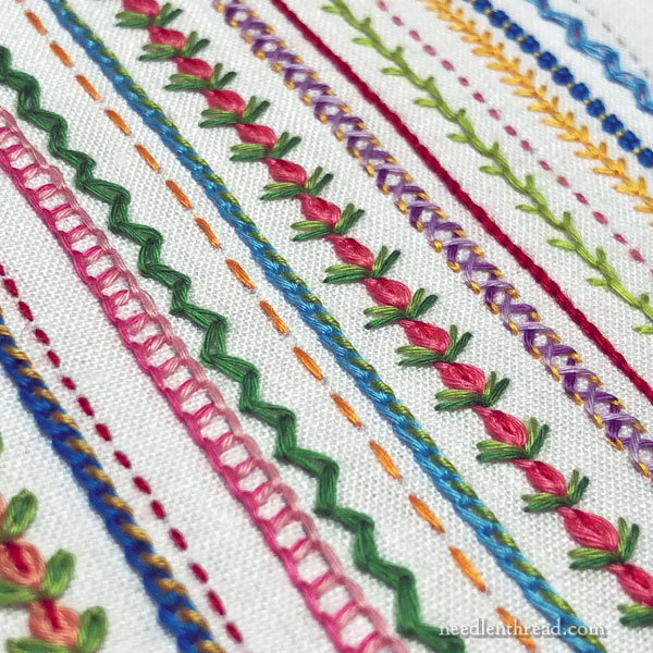 Sampling Stitches Who Needs Decorative Fabric NeedlenThread