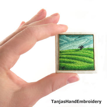 Miniature Landscape Needlepainting – Online Class & Give-Away