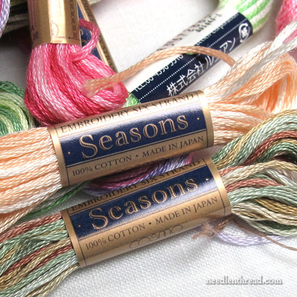 Cosmo Seasons Size 5 Color #211 Multicolored pearl cotton threads