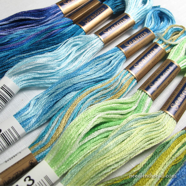 Cosmo Seasons Size 5 Color #211 Multicolored pearl cotton threads