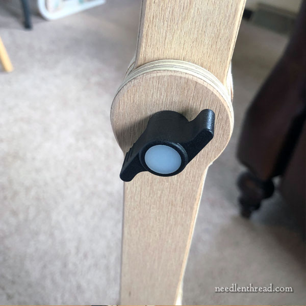 Nurge floor stand for embroidery hoops - review