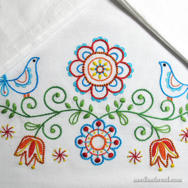 Tulips & Tweets Folk-Inspired Embroidery Designs