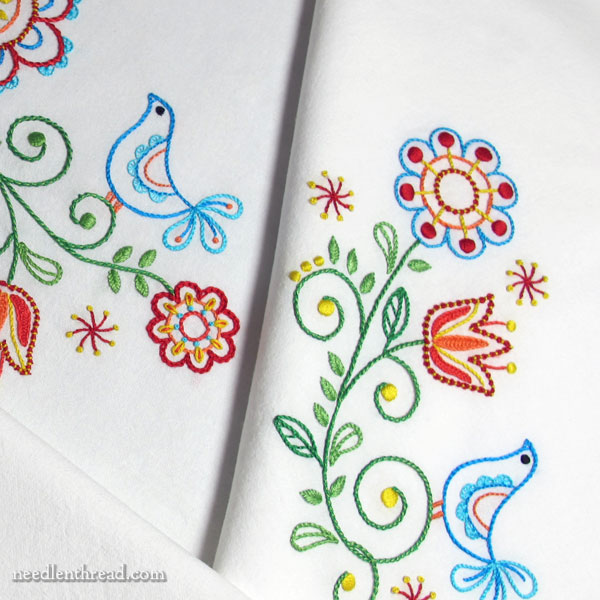 Tulips & Tweets Folk-Inspired Embroidery Designs
