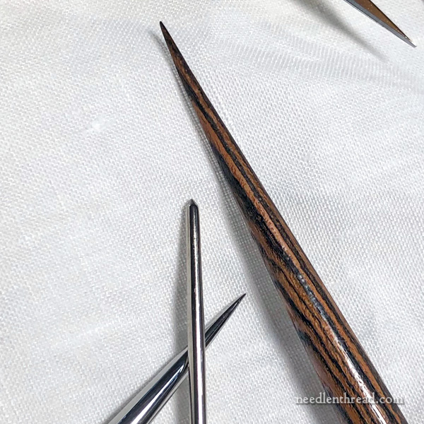 Blunt tipped laying tool for hand embroidery