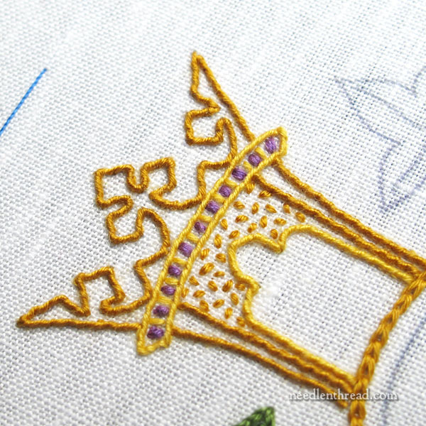 Hand embroidered communion pall