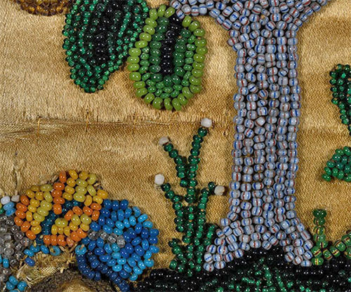 17th century bead embroidery auction