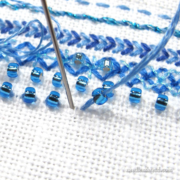 Embroidery with beads - what threads to use