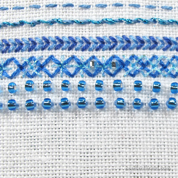 Embroidery with beads - what threads to use