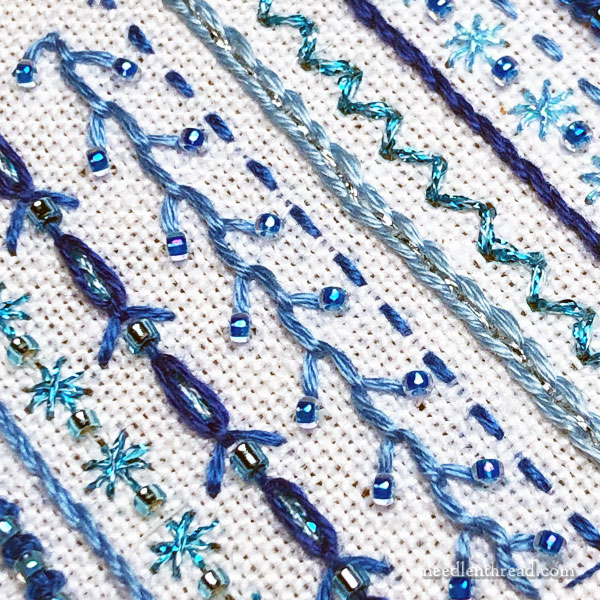 Beads in Embroidery Kits - weighing and packaging