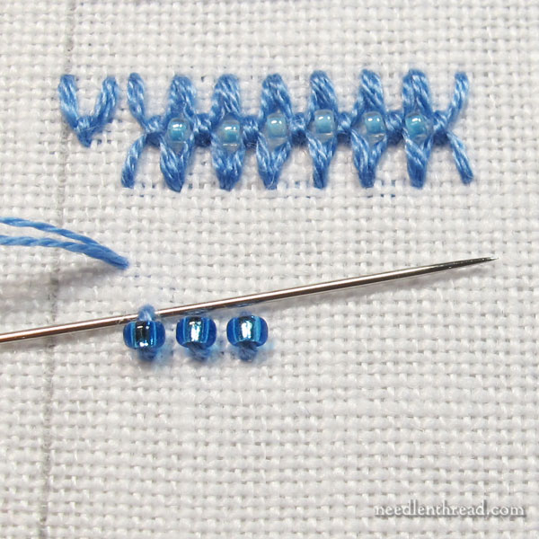 Stitch Fun Tutorial: Beaded Fly Stitch Variations