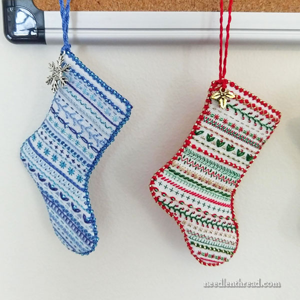 Mini Sampler Christmas Stockings