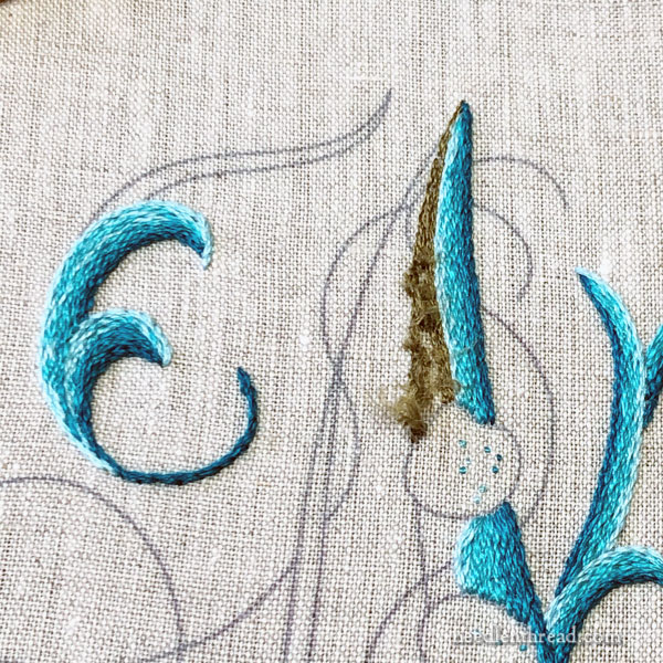Sea to Stitch Monogram M: color selections
