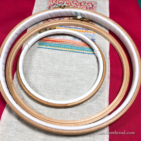 Get Comfortable! Extending Fabric to Fit the Hoop –