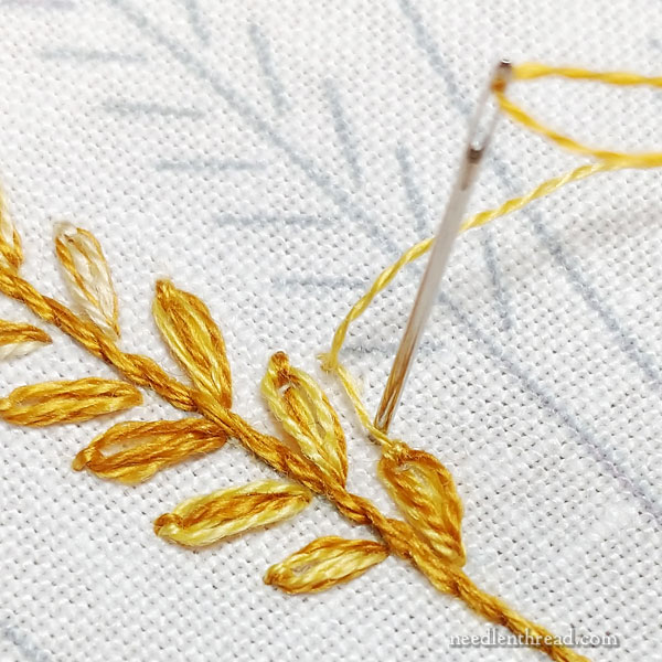 How to embroider wheat five different ways