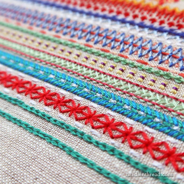 Stitch Fun 2021 embroidery sampler