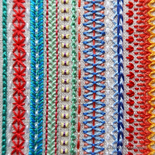 Stitch Fun 2021 embroidery sampler